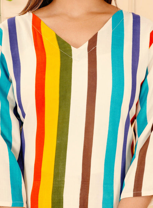 Designer Multi Color Coord Set