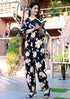 Designer Black Floral Coord Set