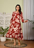 Designer Printed Floral Dress
