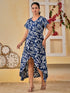 Blue Designer Floral Dress