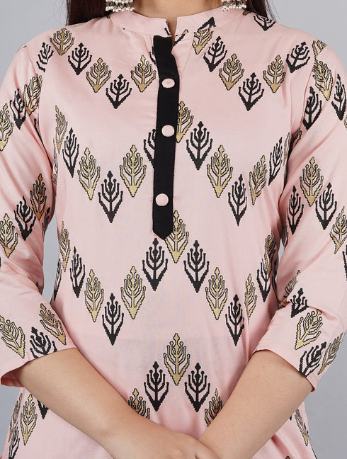 Designer Badami Printed Kurti