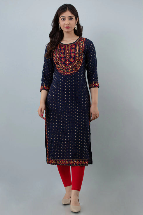 Designer Embroidered Kurti