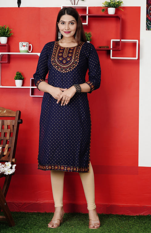 Designer Embroidered Kurti
