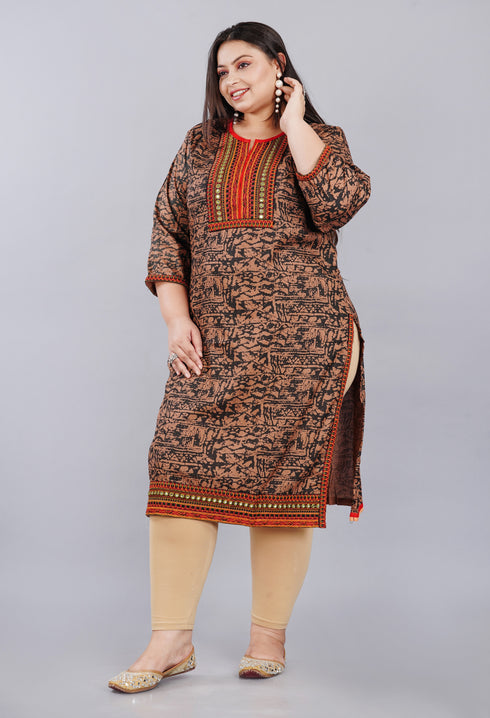 Embroidery Multicolor Kurti