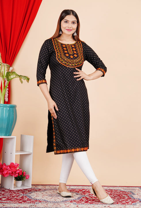 Designer Embroidered Kurti