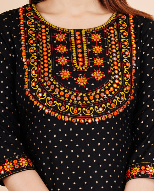 Designer Embroidered Kurti
