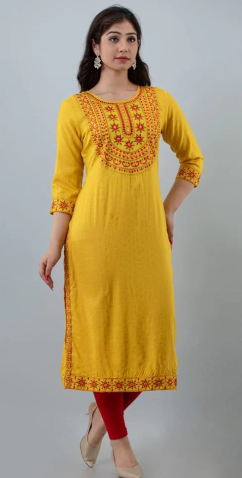 Designer Embroidered Kurti