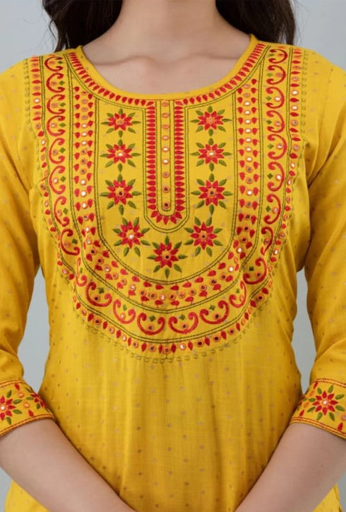 Designer Embroidered Kurti