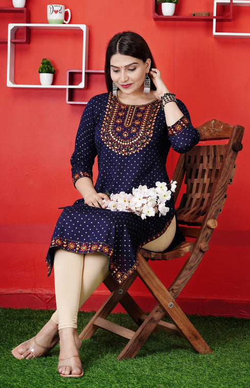 Designer Embroidered Kurti