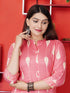 Plus size Pink Kurti with dori